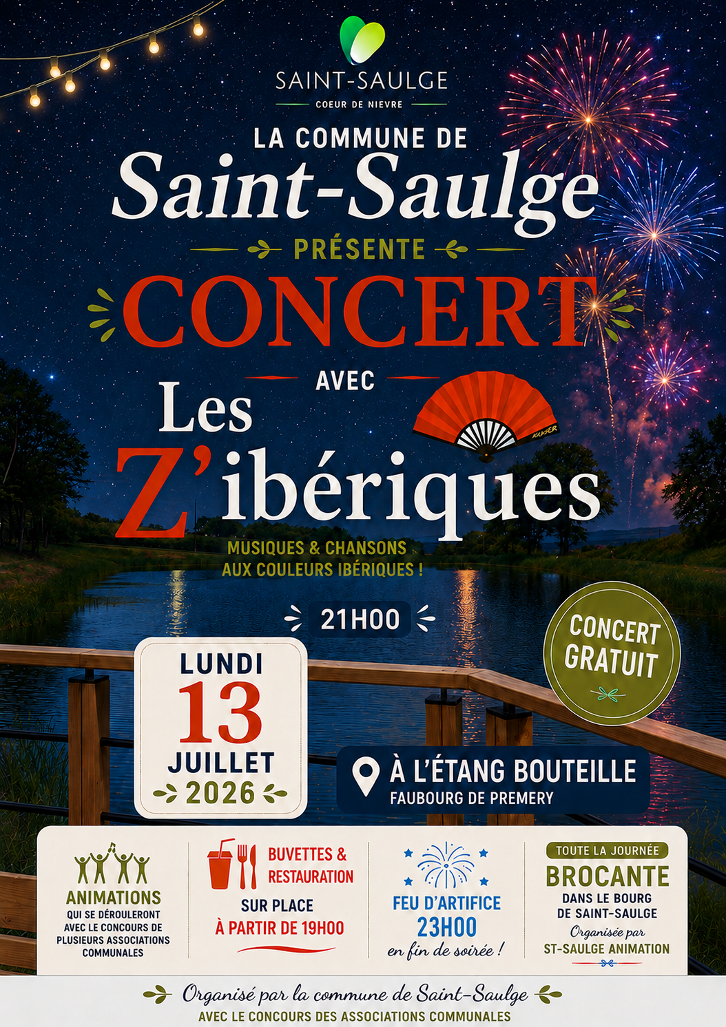 feu d'artifice 13 07 2026 