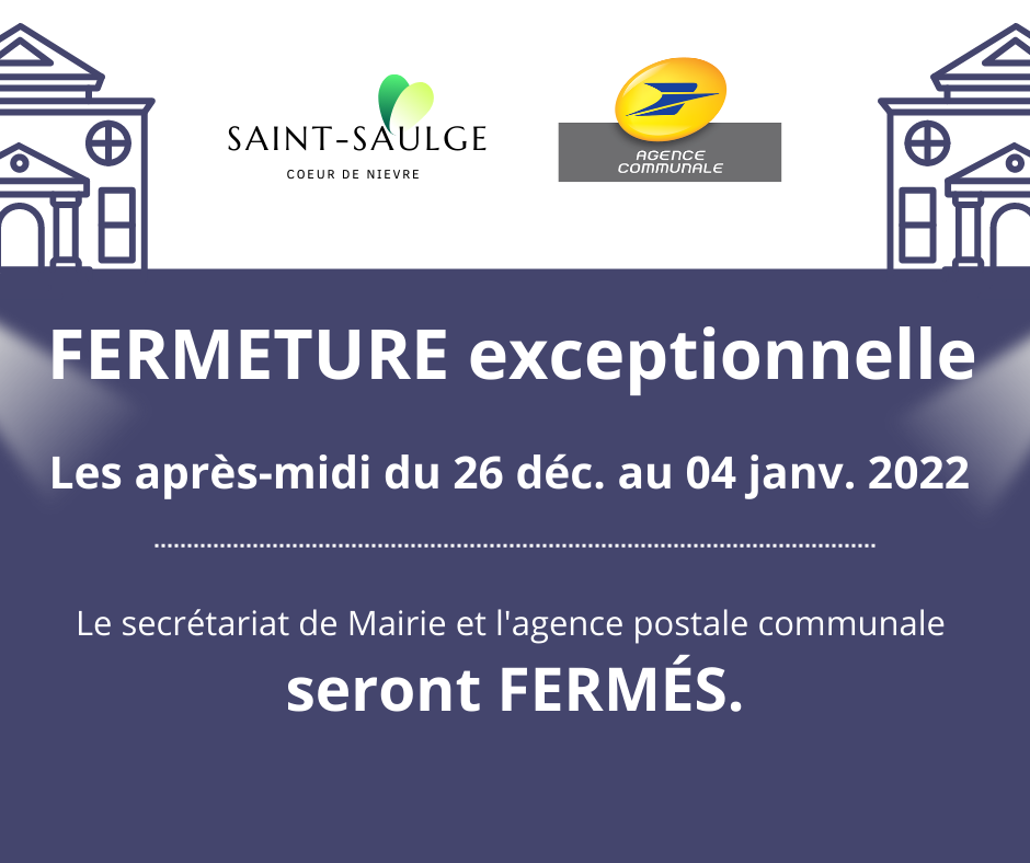 fermeture exceptionnelle